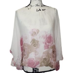 Classic Giusy| Italian Silk Poncho Top | Small